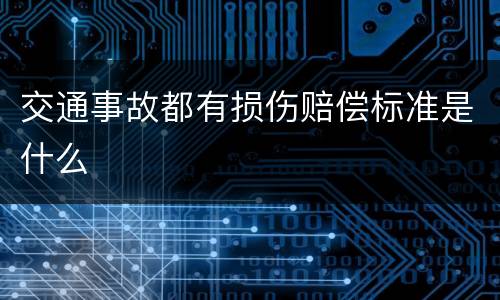 交通事故都有损伤赔偿标准是什么