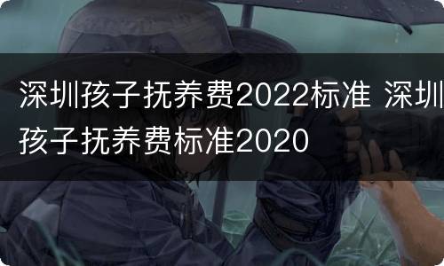 深圳孩子抚养费2022标准 深圳孩子抚养费标准2020