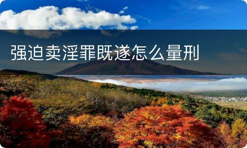 强迫卖淫罪既遂怎么量刑