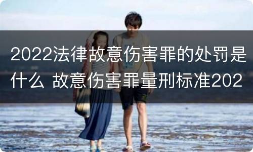 2022法律故意伤害罪的处罚是什么 故意伤害罪量刑标准2021