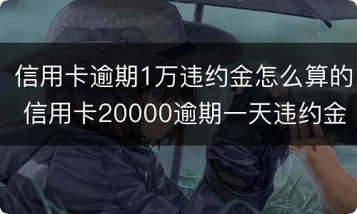 信用卡逾期1万违约金怎么算的 信用卡20000逾期一天违约金