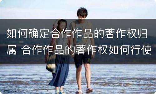 如何确定合作作品的著作权归属 合作作品的著作权如何行使