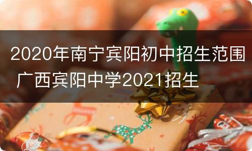 2020年南宁宾阳初中招生范围 广西宾阳中学2021招生