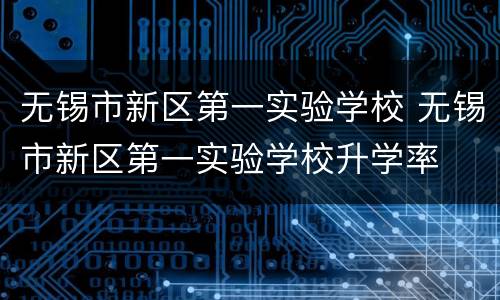 无锡市新区第一实验学校 无锡市新区第一实验学校升学率