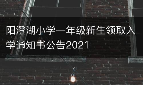 阳澄湖小学一年级新生领取入学通知书公告2021