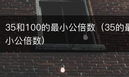 35和100的最小公倍数（35的最小公倍数）