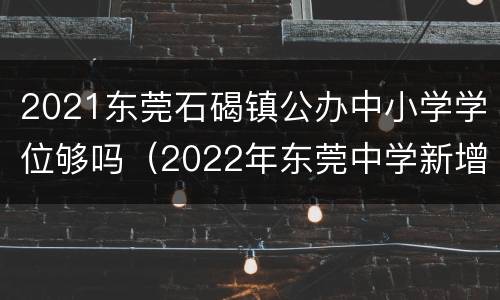 2021东莞石碣镇公办中小学学位够吗（2022年东莞中学新增学位）