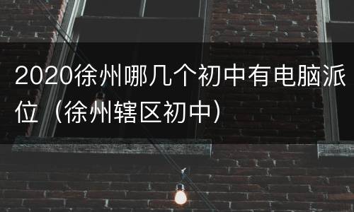 2020徐州哪几个初中有电脑派位（徐州辖区初中）
