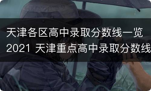 天津各区高中录取分数线一览2021 天津重点高中录取分数线2021