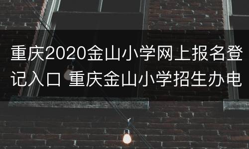 重庆2020金山小学网上报名登记入口 重庆金山小学招生办电话