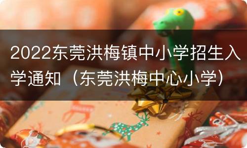 2022东莞洪梅镇中小学招生入学通知（东莞洪梅中心小学）