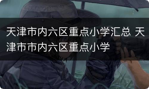 天津市内六区重点小学汇总 天津市市内六区重点小学
