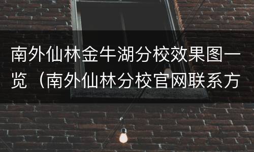 南外仙林金牛湖分校效果图一览（南外仙林分校官网联系方式）