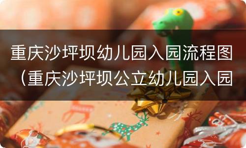 重庆沙坪坝幼儿园入园流程图（重庆沙坪坝公立幼儿园入园条件）