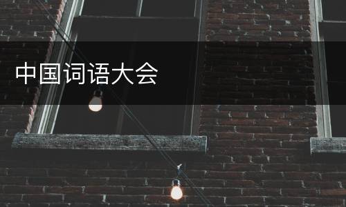 中国词语大会