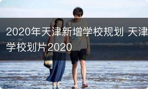 2020年天津新增学校规划 天津学校划片2020