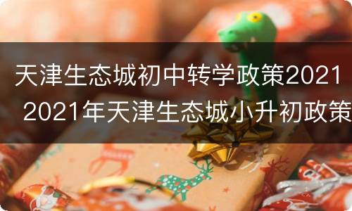 天津生态城初中转学政策2021 2021年天津生态城小升初政策
