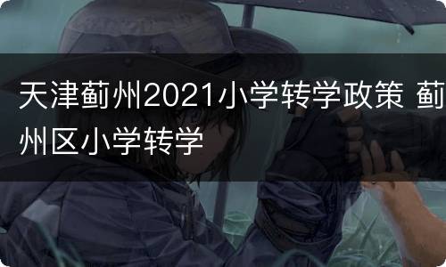 天津蓟州2021小学转学政策 蓟州区小学转学