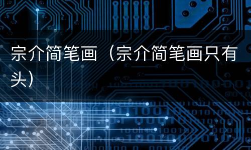 宗介简笔画（宗介简笔画只有头）