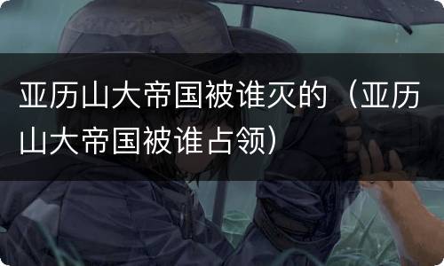 亚历山大帝国被谁灭的（亚历山大帝国被谁占领）