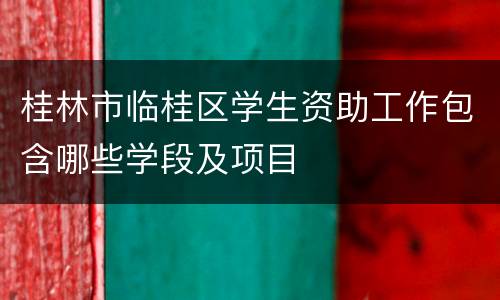 桂林市临桂区学生资助工作包含哪些学段及项目