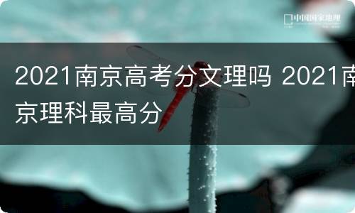 2021南京高考分文理吗 2021南京理科最高分