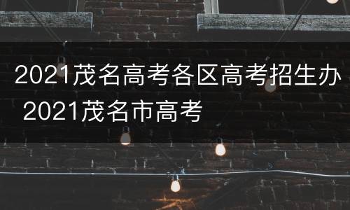 2021茂名高考各区高考招生办 2021茂名市高考