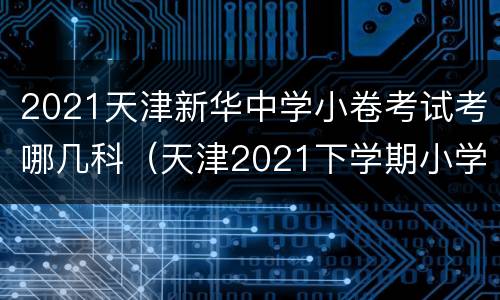 2021天津新华中学小卷考试考哪几科（天津2021下学期小学考试）