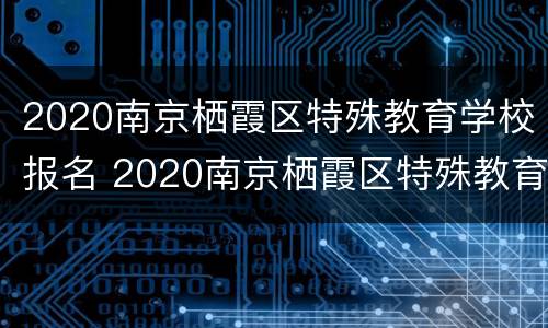 2020南京栖霞区特殊教育学校报名 2020南京栖霞区特殊教育学校报名人数