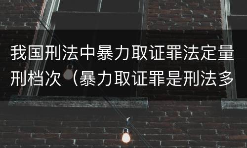 我国刑法中暴力取证罪法定量刑档次（暴力取证罪是刑法多少条）