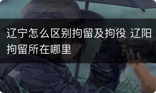 辽宁怎么区别拘留及拘役 辽阳拘留所在哪里