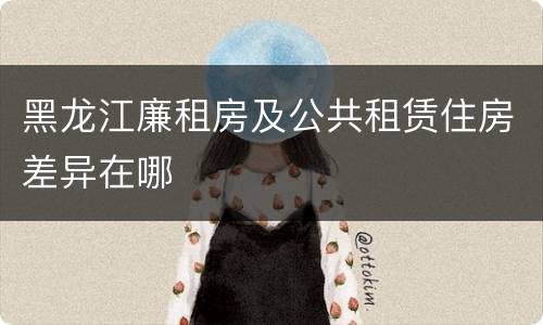 黑龙江廉租房及公共租赁住房差异在哪